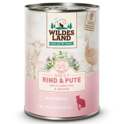Wildes Land PUR Adult Probe-Paket Nassfutter 6 x 400 g