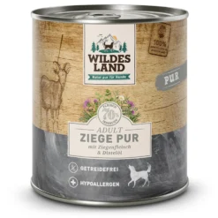 Wildes Land PUR Adult Ziege mit Distelöl Nassfutter 6 x 800 g