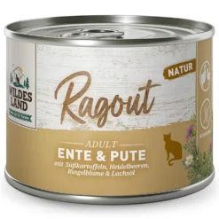 Wildes Land Ragout Ente & Pute mit Süßkartoffeln Nassfutter 30 x 180 g