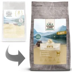 Wildes Land Soft Adult Ente mit Reis und Wildkräutern Trockenfutter 5 kg