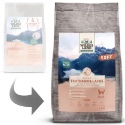 Wildes Land Soft Adult Truthahn & Lachs mit Reis Trockenfutter 5 kg