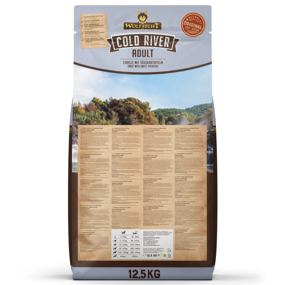 Wolfsblut Adult Cold River Trockenfutter 12,5 kg