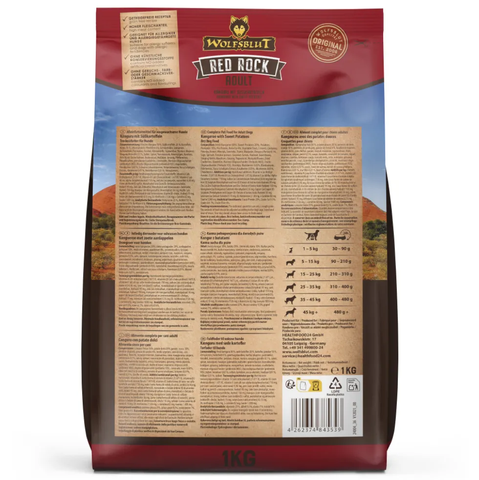 Wolfsblut Adult Red Rock Trockenfutter 1 kg