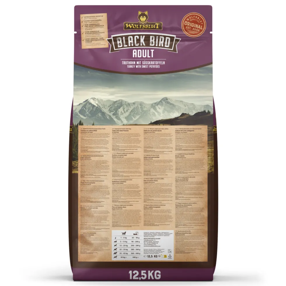 Wolfsblut Large Breed Black Bird Trockenfutter 12,5 kg