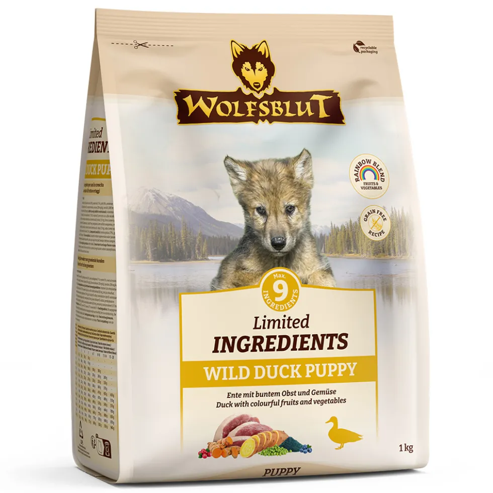 Wolfsblut Limited Ingredients Puppy Wild Duck Trockenfutter 1 kg