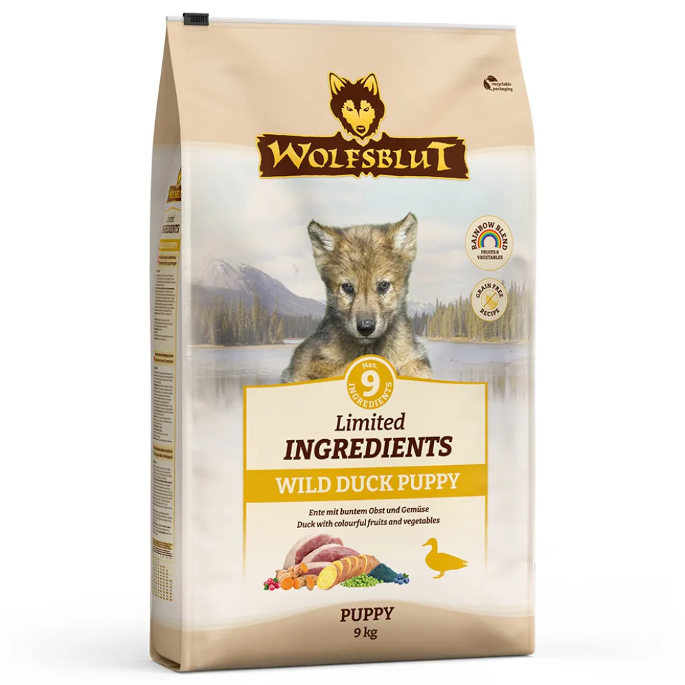 Wolfsblut Limited Ingredients Puppy Wild Duck Trockenfutter 9 kg