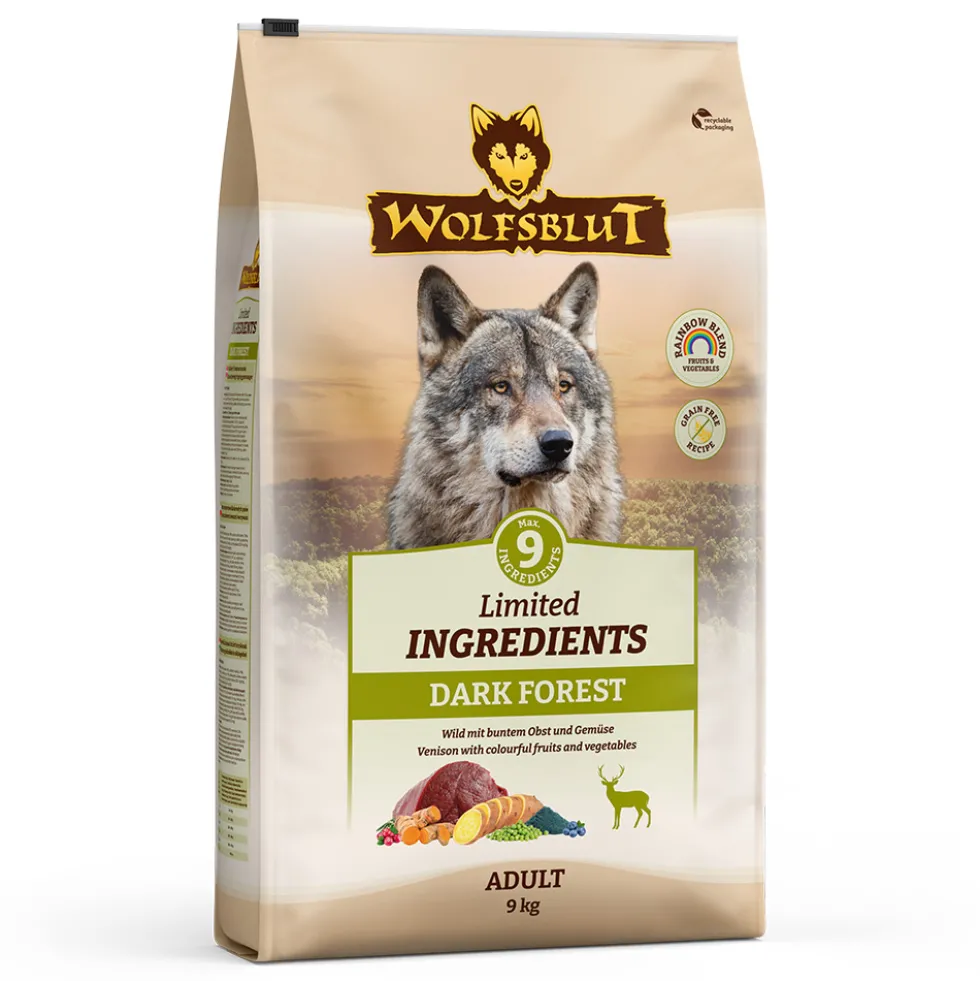 Wolfsblut Limited Ingredients Adult Dark Forest Trockenfutter 9 kg