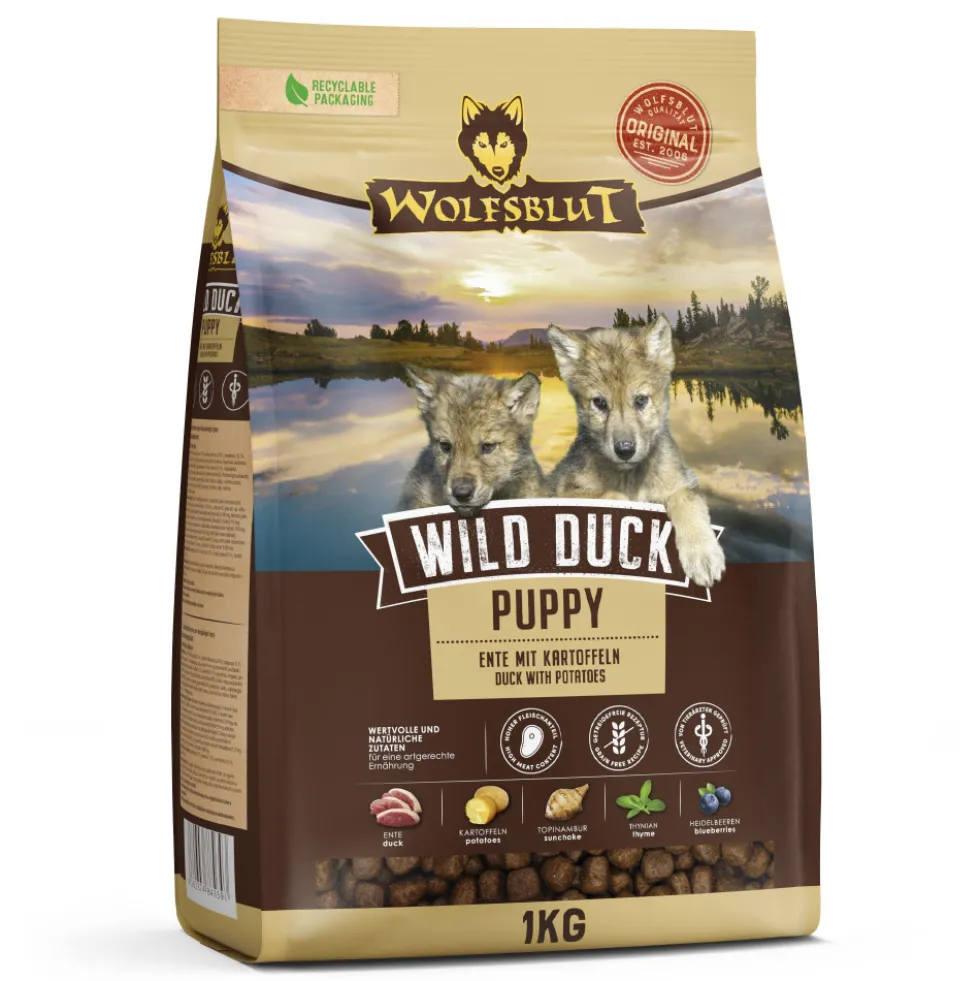 Wolfsblut Puppy Wild Duck Trockenfutter 1 kg