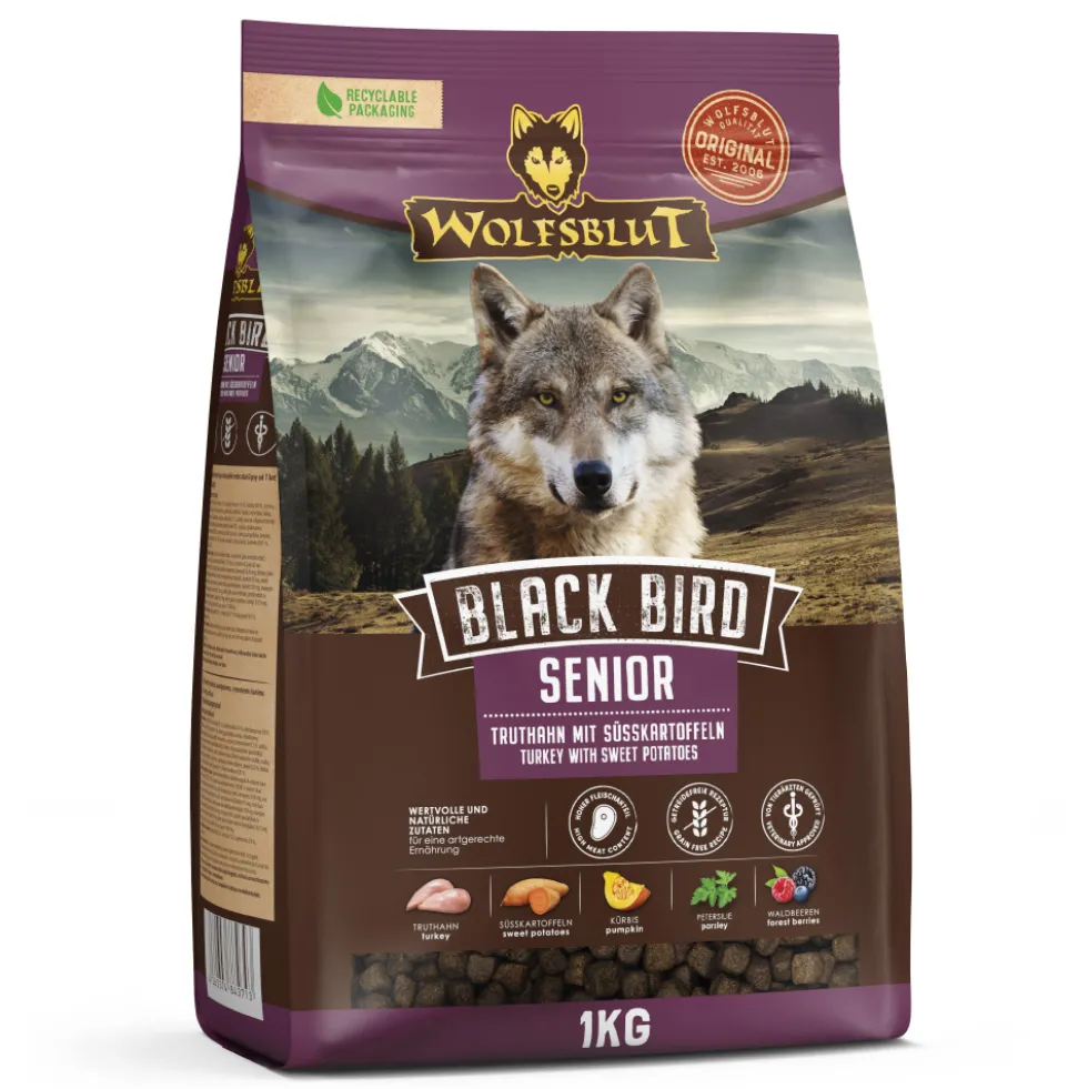 Wolfsblut Senior Black Bird Trockenfutter 1 kg