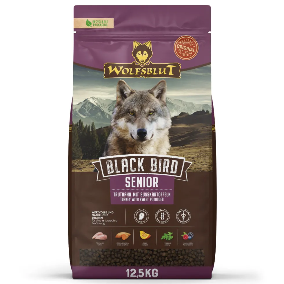Wolfsblut Senior Black Bird Trockenfutter 12,5 kg