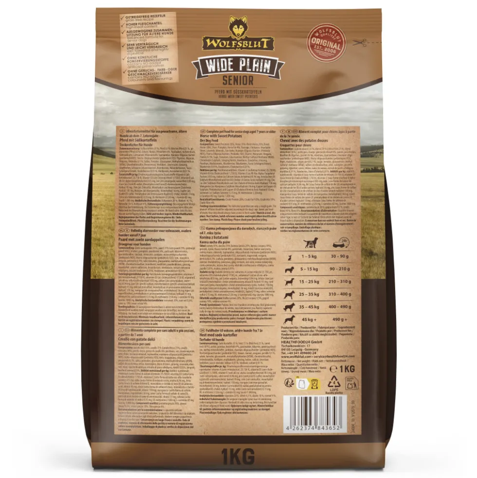 Wolfsblut Senior Wide Plain Trockenfutter 1 kg