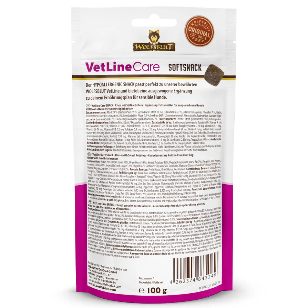 Wolfsblut VetLine Care Hypoallergenic Snack 100 g